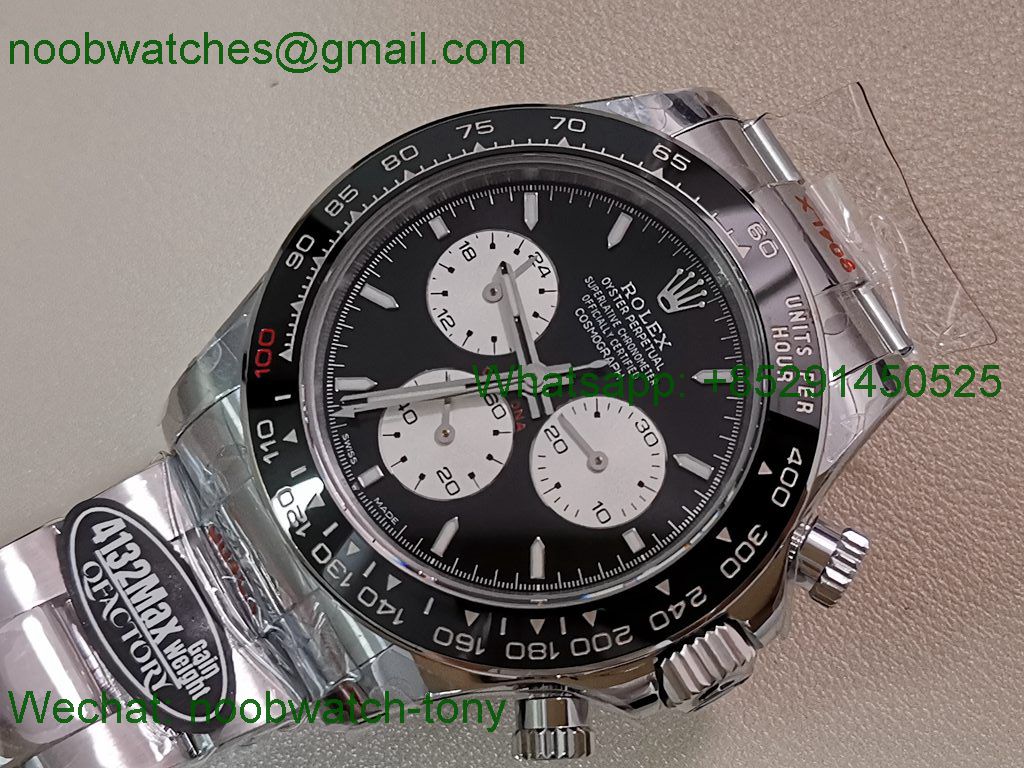 Replica Rolex Daytona 126529 Lemans Black White Dial 904L QF V5 SH4132 Best SuperCLone