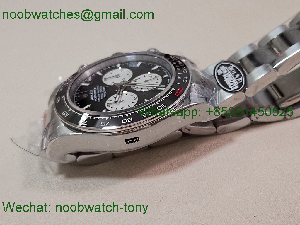 Replica Rolex Daytona 126529 Lemans Black White Dial 904L QF V6 SH4132 Best SuperCLone Heavy Gain Weight