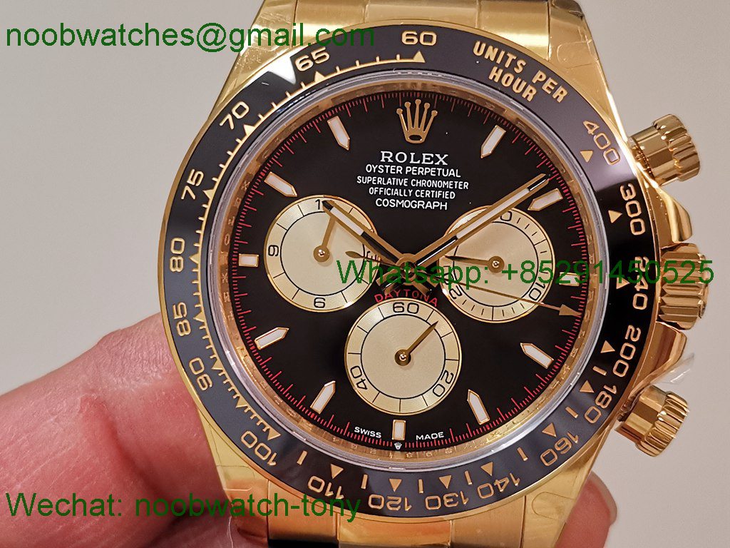 Replica Rolex Daytona 126518 Yellow Gold Paul Newman Dial V10 QF 4131 Best SuperCLone Heavy Gain Weight