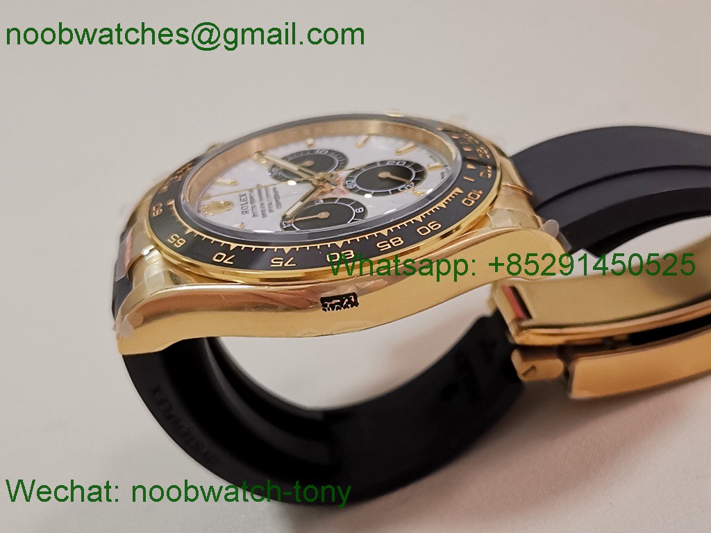 Replica Rolex Daytona 126518 Yellow Gold Gain Weight Heavy V11 QF 1:1 Best SuperClone Meteorite Dial SH4131