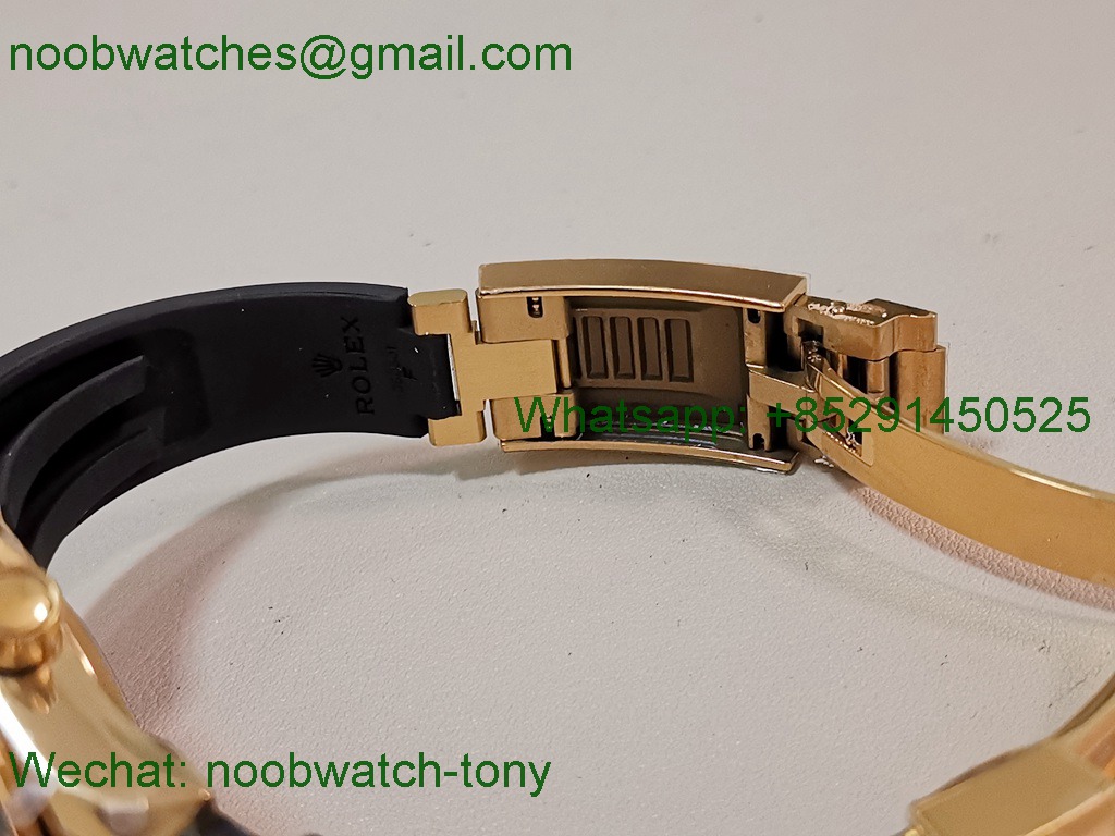 Replica Rolex Daytona 126518 Yellow Gold Gain Weight Heavy V11 QF 1:1 Best SuperClone Meteorite Dial SH4131