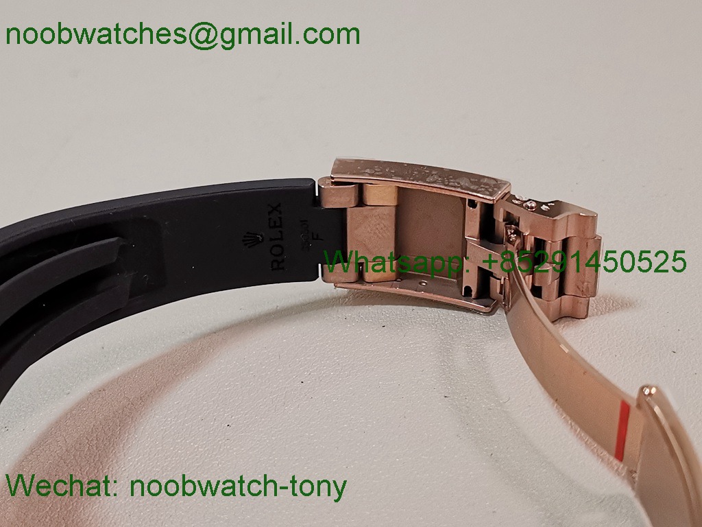 Replica Rolex Daytona 126518 Rose Gold Gain Weight Heavy V11 QF 1:1 Best SuperClone Meteorite Dial SH4131