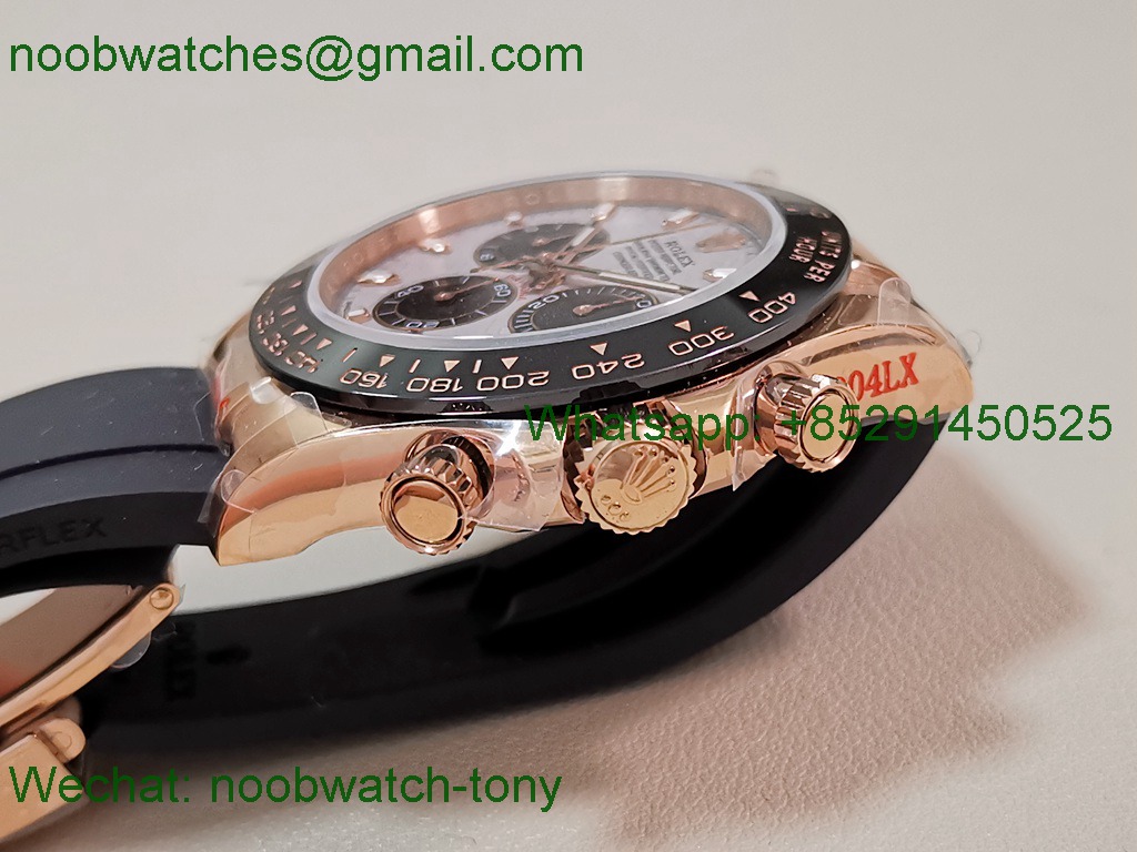 Replica Rolex Daytona 126518 Rose Gold Gain Weight Heavy V11 QF 1:1 Best SuperClone Meteorite Dial SH4131