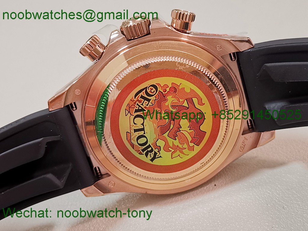 Replica Rolex Daytona 126518 Rose Gold Gain Weight Heavy V11 QF 1:1 Best SuperClone Meteorite Dial SH4131