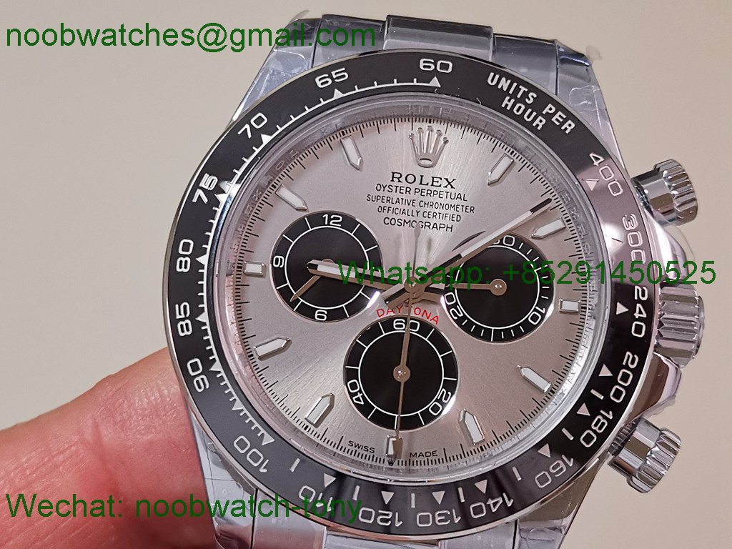 Replica Rolex Daytona 126519 V10 Gray Dial Heavy Gain Weight QF QF4131 SuperCLone Best OysterFlex