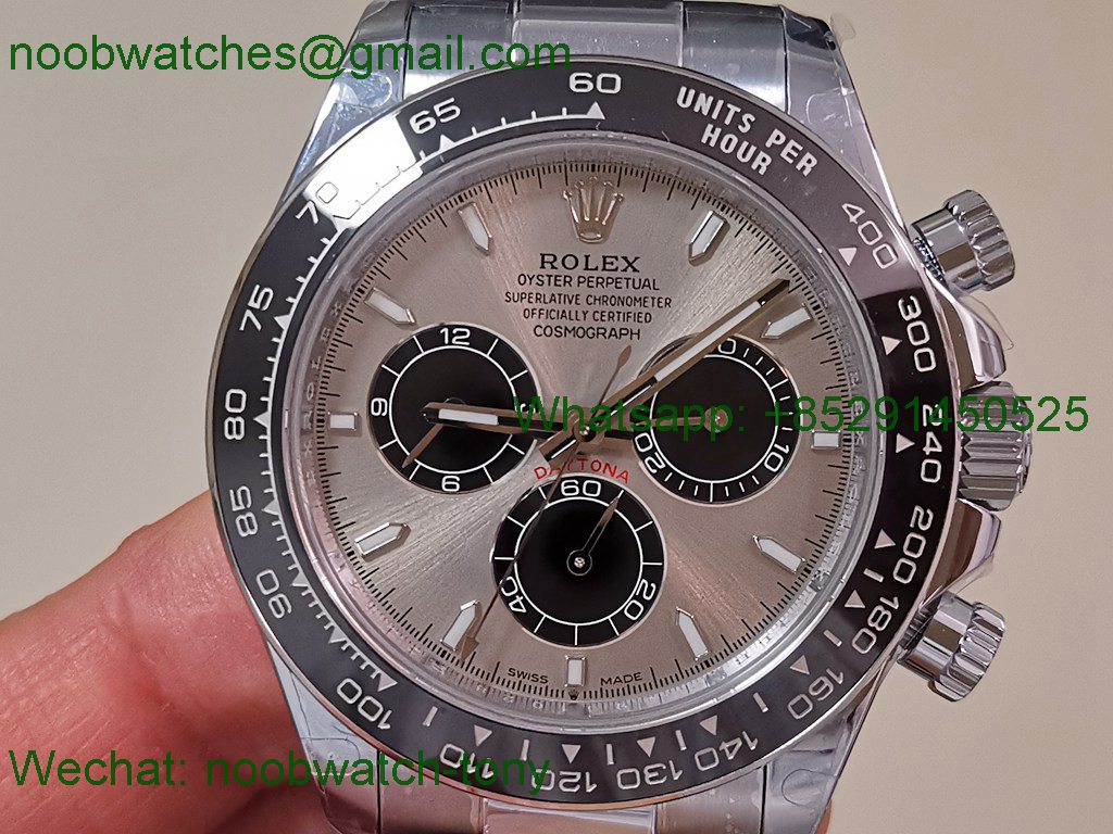 Replica Rolex Daytona 126519 V10 Gray Dial Heavy Gain Weight QF QF4131 SuperCLone Best OysterFlex