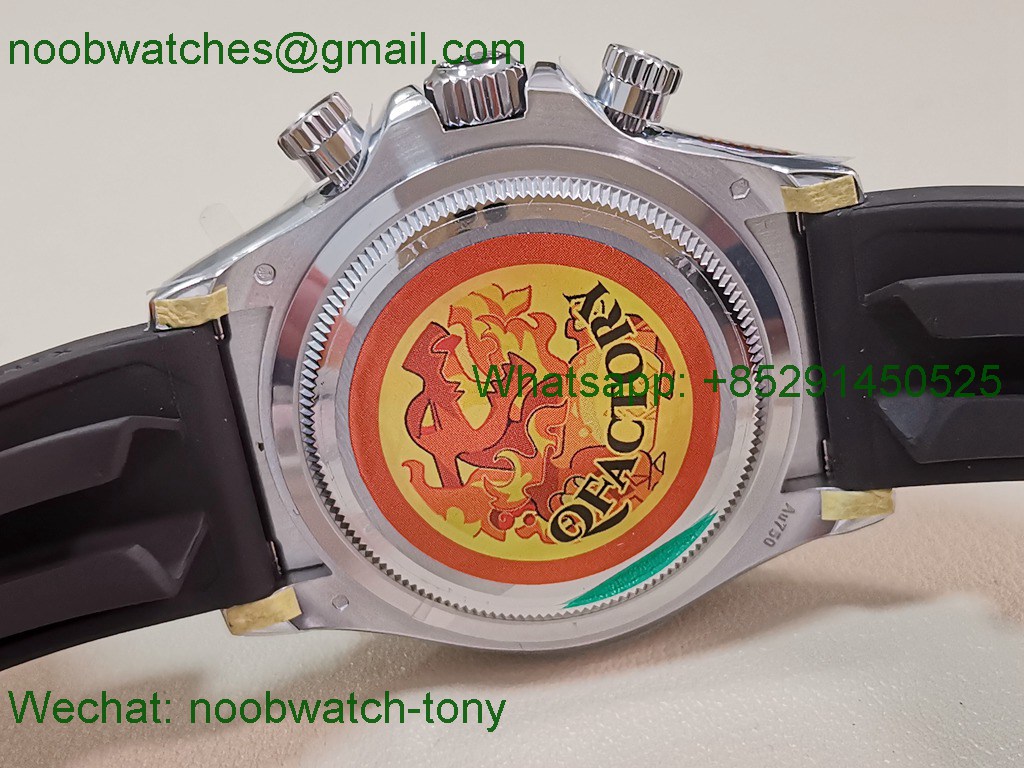 Replica Rolex Daytona 126518 White Gold Gain Weight Heavy V11 QF 1:1 Best SuperClone Meteorite Dial SH4131
