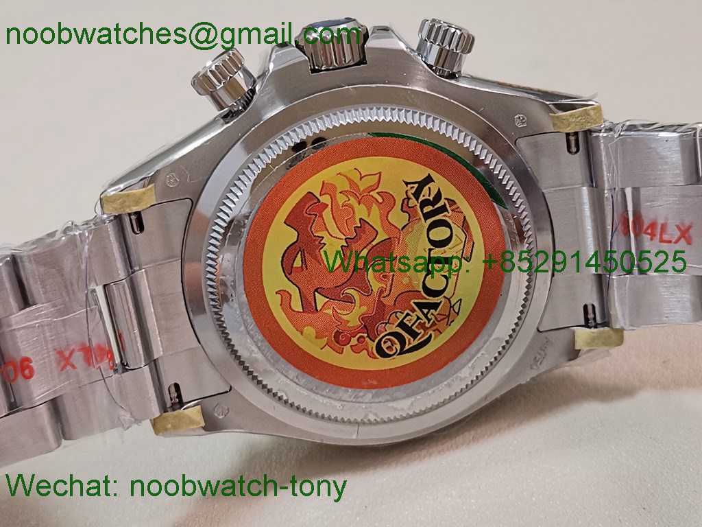 Replica Rolex Daytona 126509 904L White Gold Black Diamond Dial QF V5 SH4131 Best SuperClone