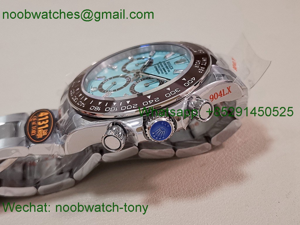 Replica Rolex Daytona 126506 Gain Weight Heavy QF 1:1 Best SuperClone Ice Blue Diamond Dial SH4131 V6