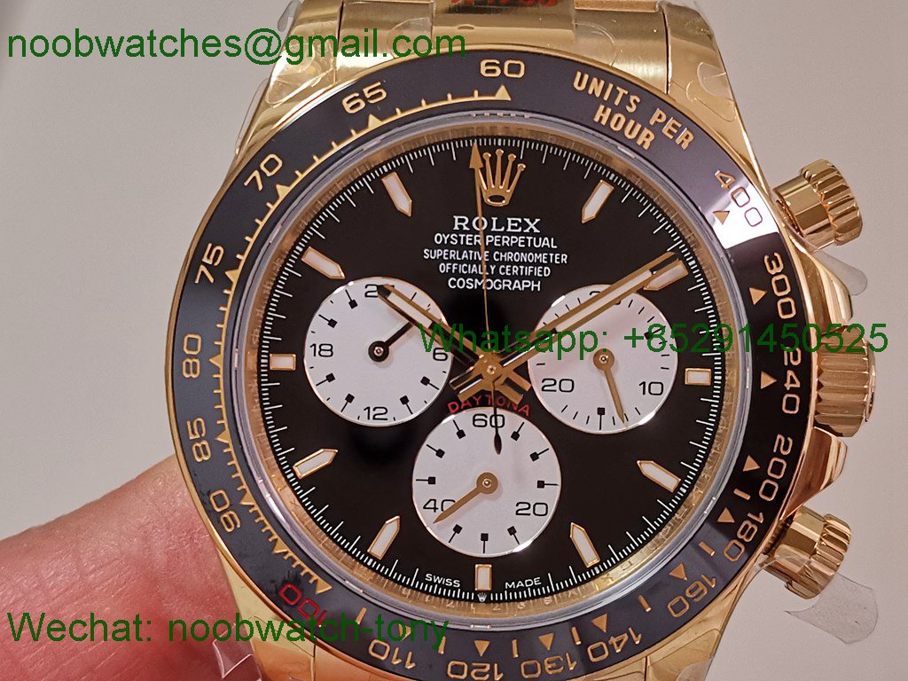 Replica Rolex Daytona 126528LN LeMans Yellow Gold QF 1:1 Best SuperClone SH4132 V5