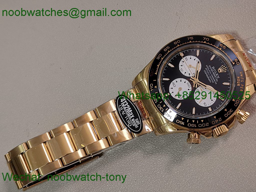 Replica Rolex Daytona 126528LN LeMans Yellow Gold QF 1:1 Best SuperClone SH4132 V5