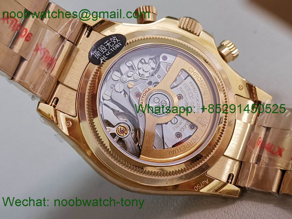 Replica Rolex Daytona 126528LN LeMans Yellow Gold QF 1:1 Best SuperClone SH4132 V5