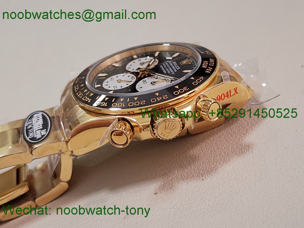 Replica Rolex Daytona 126528LN LeMans Yellow Gold QF 1:1 Best SuperClone SH4132 V5