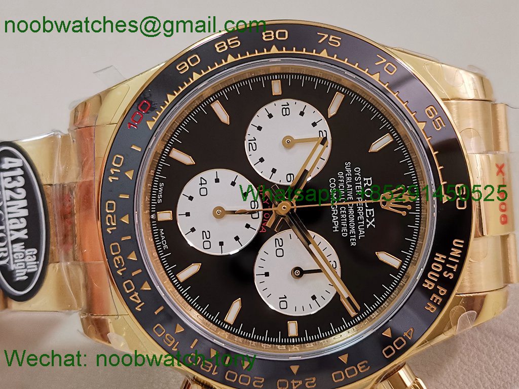 Replica Rolex Daytona 126528LN LeMans Yellow Gold QF 1:1 Best SuperClone SH4132 V5