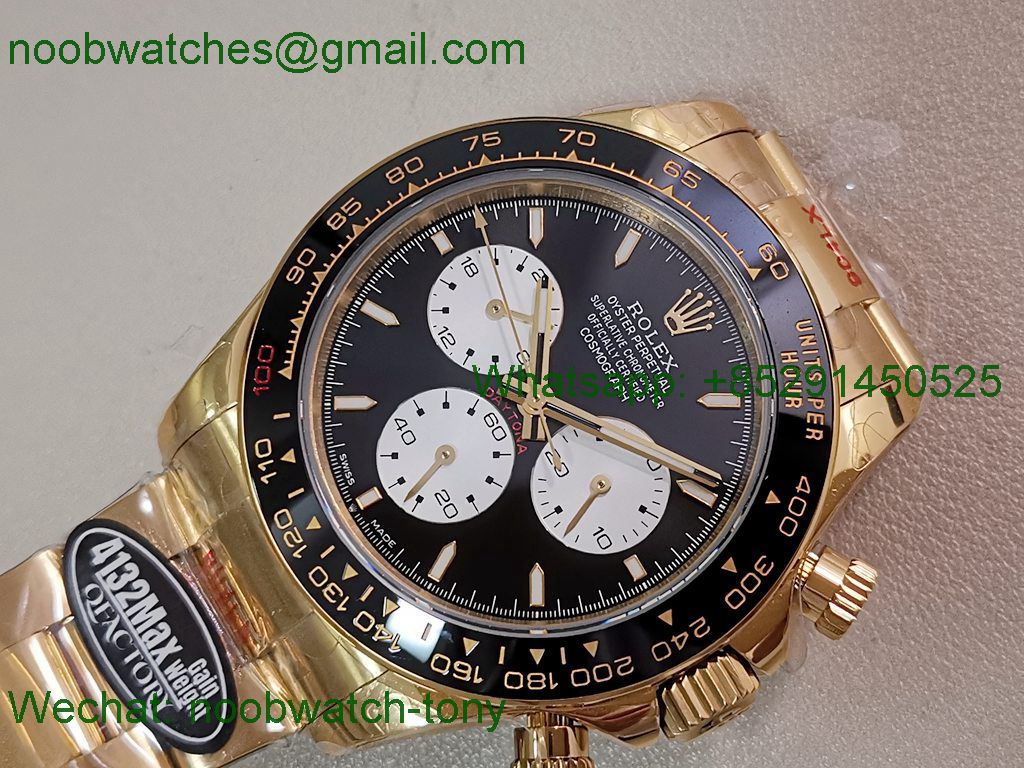 Replica Rolex Daytona 126528LN LeMans Yellow Gold QF 1:1 Best SuperClone QF4132 V9 Heavy Gain Weight 