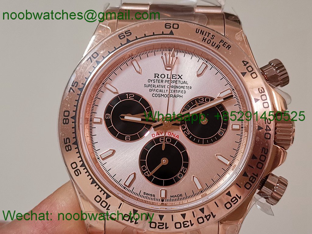 Replica Rolex Daytona 126505 Rose Gold QF V5 SH4131 Best SuperCLone