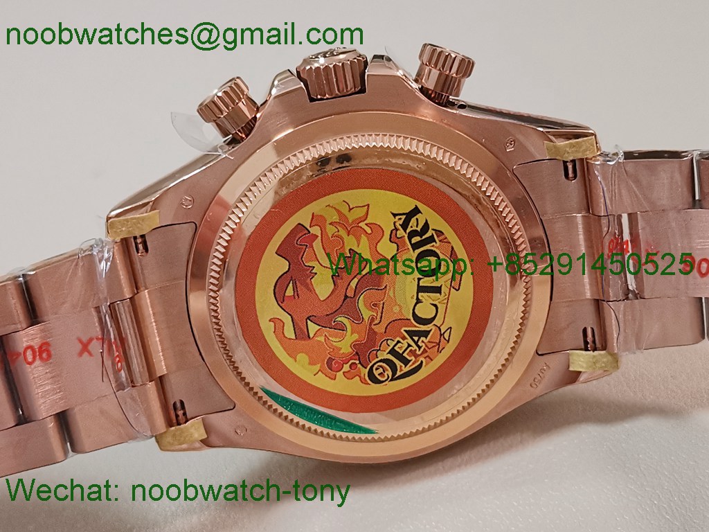 Replica Rolex Daytona 126505 Rose Gold QF V5 SH4131 Best SuperCLone