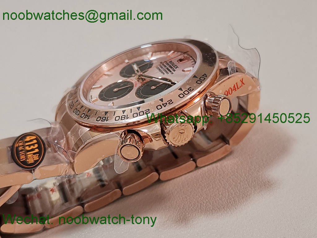 Replica Rolex Daytona 126505 Rose Gold QF V6 SH4131 Heavy Gain Weight Best SuperClone