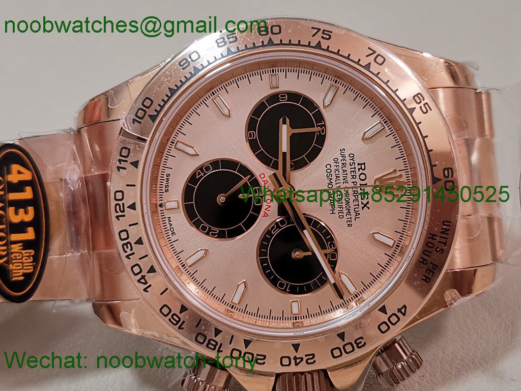 Replica Rolex Daytona 126505 Rose Gold QF V6 SH4131 Heavy Gain Weight Best SuperClone