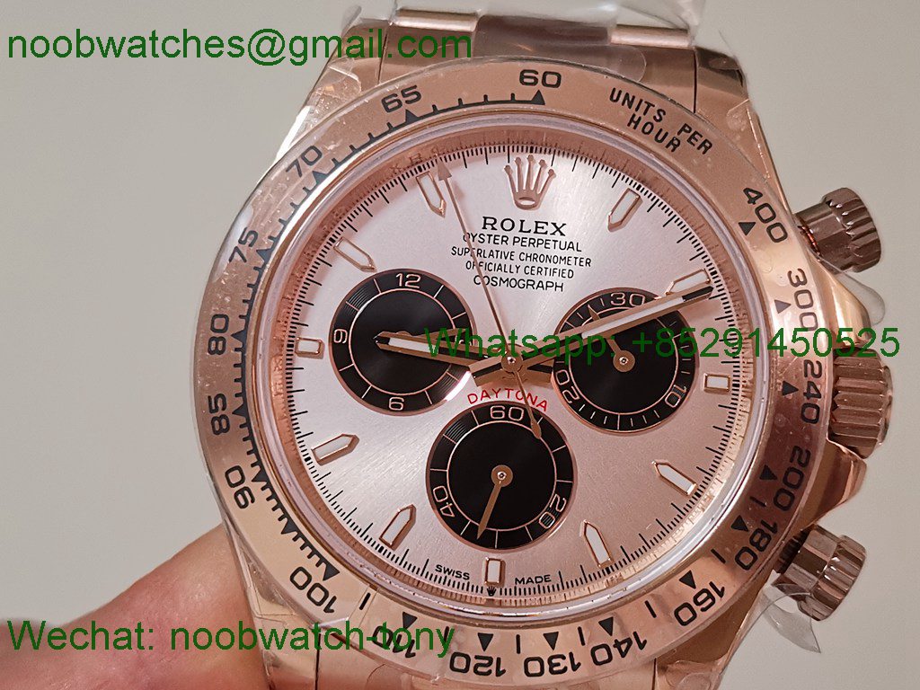Replica Rolex Daytona 126505 Rose Gold QF V6 SH4131 Heavy Gain Weight Best SuperClone
