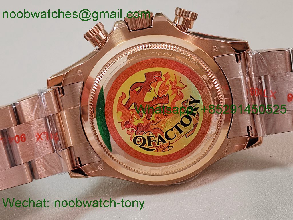 Replica Rolex Daytona 126505 Rose Gold Black Dial QF V5 SH4131 Best SuperCLone