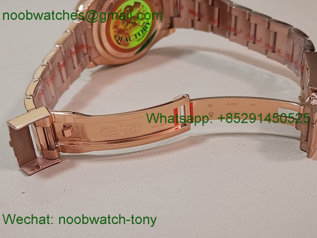 Replica Rolex Daytona 126505 Rose Gold Black Diamond Dial QF V6 SH4131 Heavy Gain Weight Best SuperClone