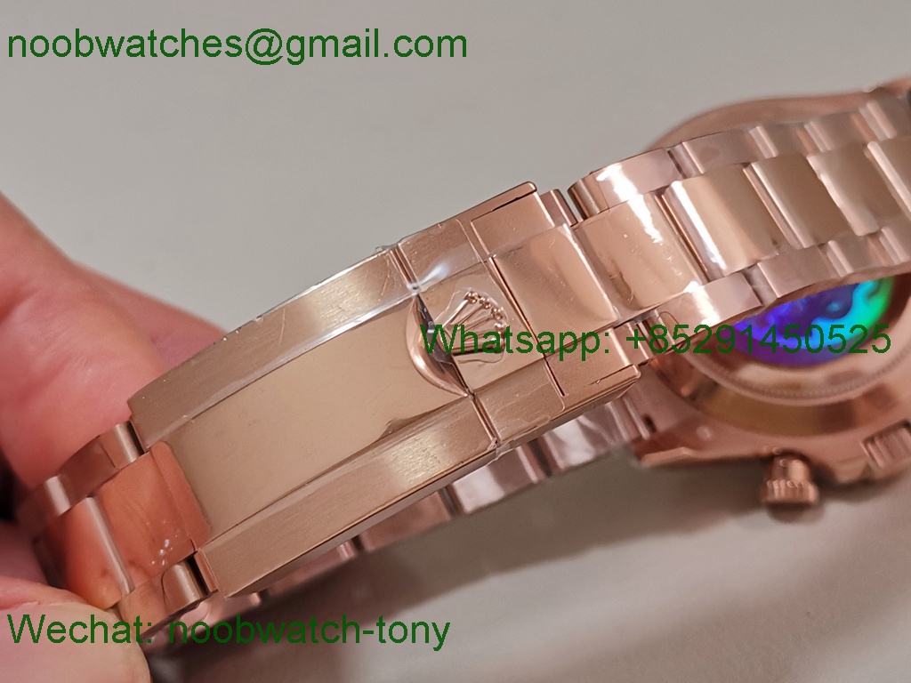 Replica Rolex Daytona 126505 Rose Gold Brown Dial QF V5 SH4131 Best SuperCLone