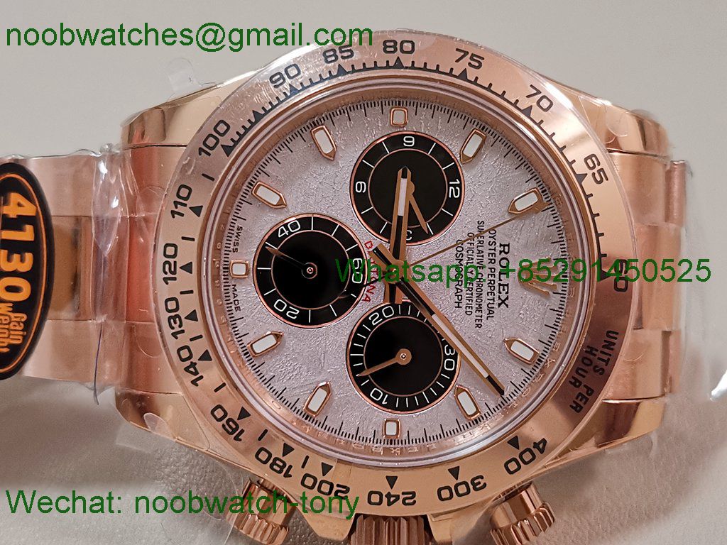 Replica Rolex Daytona 116505 QF 1:1 Best SuperClone Meteorite Dial SH4130 V5 Heavy Gain Weight