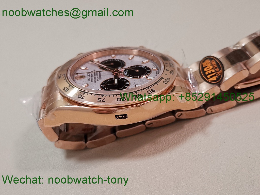 Replica Rolex Daytona 116505 QF 1:1 Best SuperClone Meteorite Dial SH4130 V5 Heavy Gain Weight