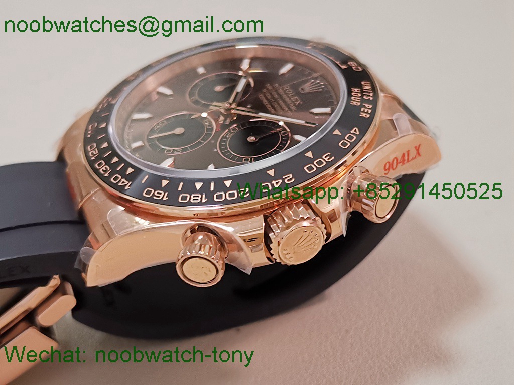 Replica Rolex Daytona 126515 Rose Gold Brown Dial V10 QF QF4131 Heavy Gain Weight Best SuperClone