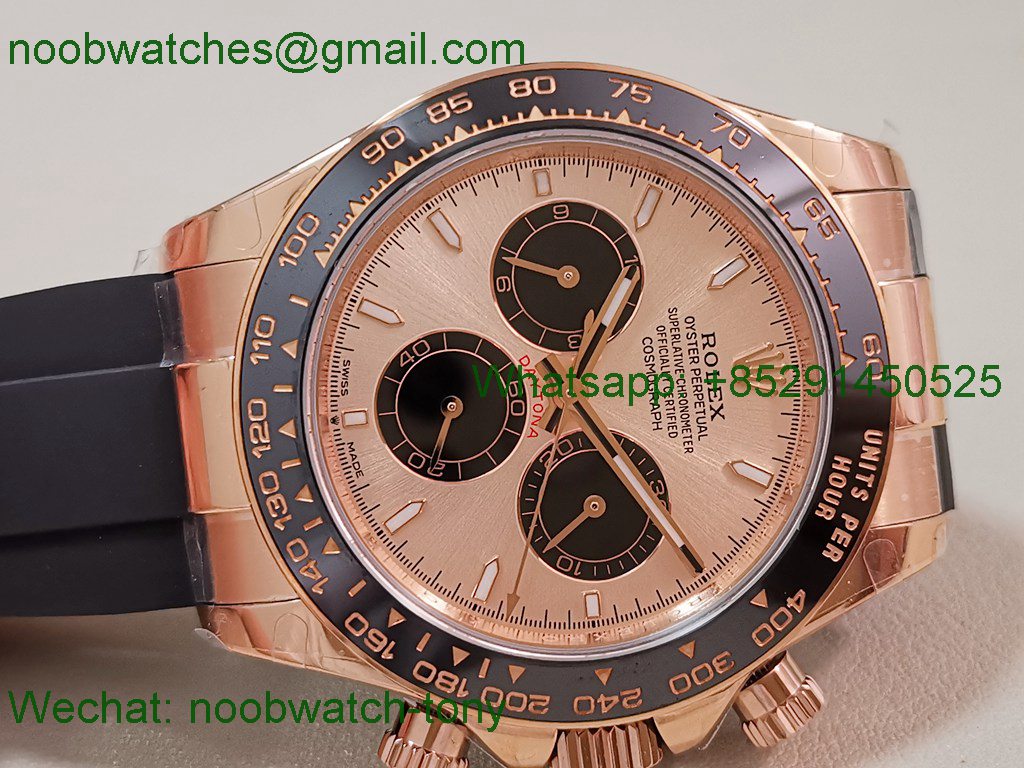 Replica Rolex Daytona 126515 Rose Gold V10 QF QF4131 Heavy Gain Weight Best SuperClone