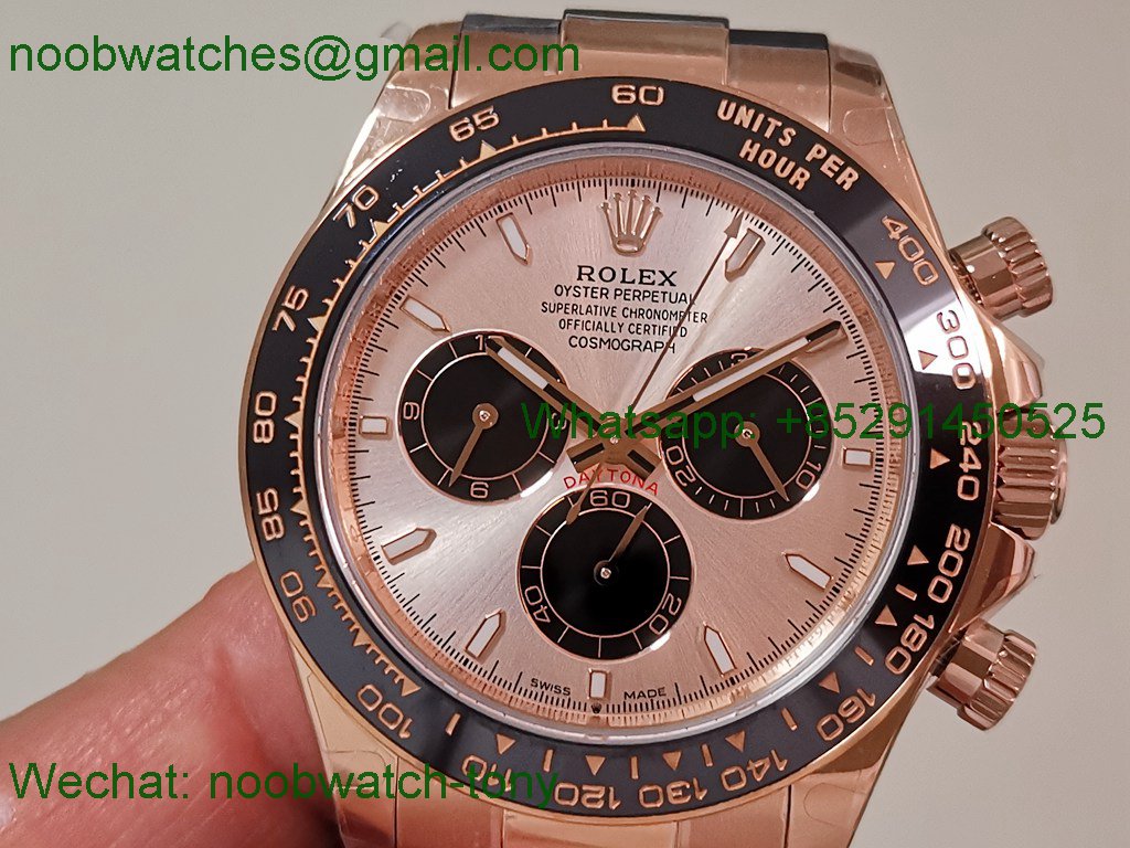 Replica Rolex Daytona 126515 Rose Gold V10 QF QF4131 Heavy Gain Weight Best SuperClone