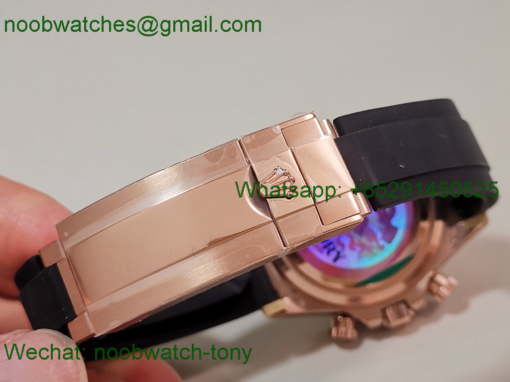 Replica Rolex Daytona 126515 Rose Gold V10 QF QF4131 Heavy Gain Weight Best SuperClone