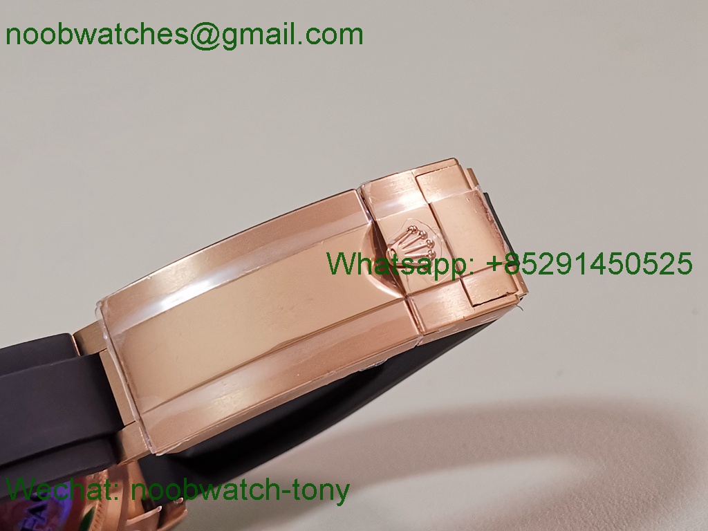 Replica Rolex Daytona 126515 Rose Gold Black Dial V10 QF QF4131 Heavy Gain Weight Best SuperClone