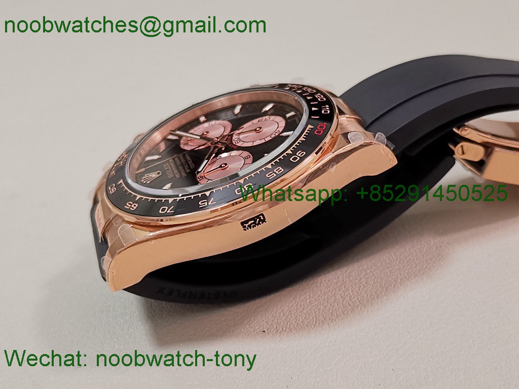 Replica Rolex Daytona 126515 Rose Gold Black Dial V10 QF QF4131 Heavy Gain Weight Best SuperClone