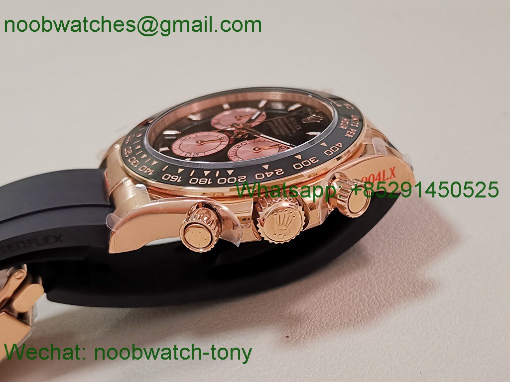 Replica Rolex Daytona 126515 Rose Gold Black Dial V10 QF QF4131 Heavy Gain Weight Best SuperClone