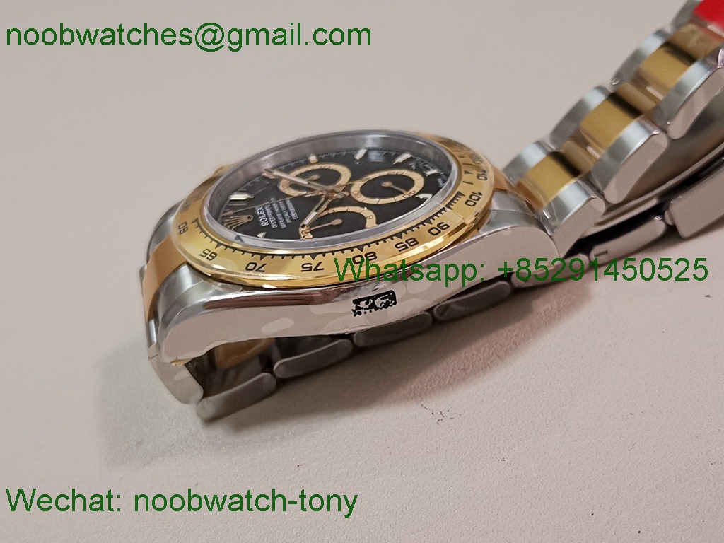 Replica Rolex Daytona 126503 SS Yellow Gold Heavy Gain Weight VSF 1:1 Best SuperClone Black Dial DD4131
