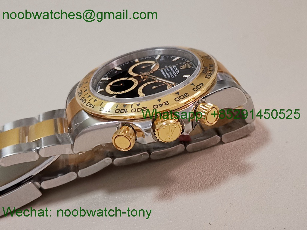 Replica Rolex Daytona 126503 SS Yellow Gold Heavy Gain Weight VSF 1:1 Best SuperClone Black Dial DD4131