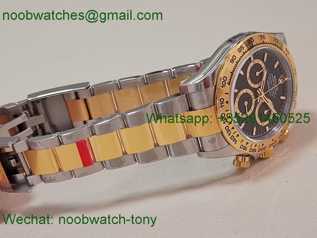Replica Rolex Daytona 126503 SS Yellow Gold Heavy Gain Weight VSF 1:1 Best SuperClone Black Dial DD4131