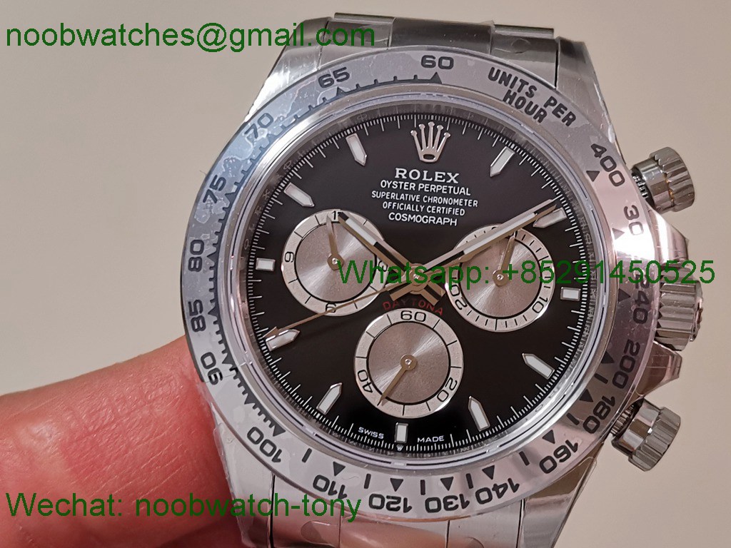 Replica Rolex Daytona 126509 Heavy Gain Weight V3 VSF 1:1 Best SuperClone Black Silver Dial DD4131