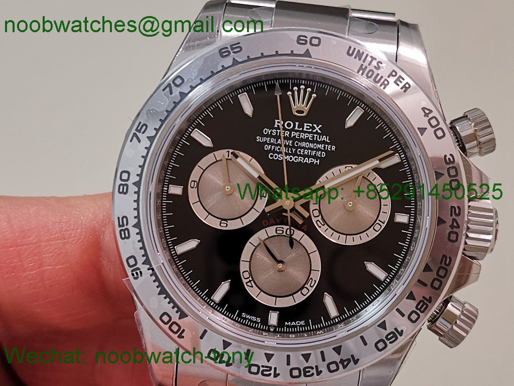 Replica Rolex Daytona 126509 Heavy Gain Weight V3 VSF 1:1 Best SuperClone Black Silver Dial DD4131