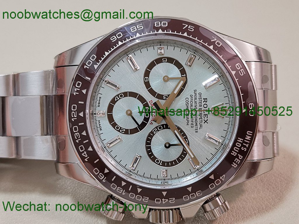 Replica Rolex Daytona 126506 Heavy Gain Weight VSF 1:1 Best Ice Blue Diamond Dial DD4131