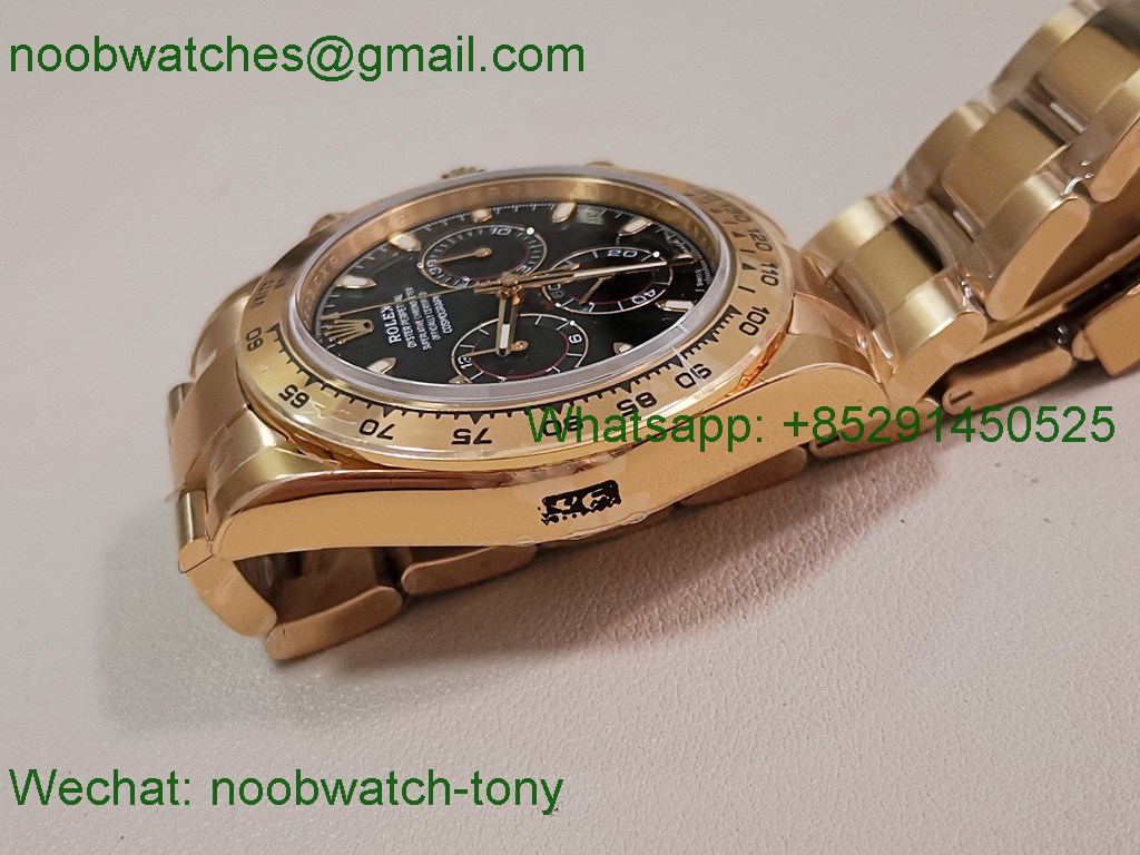 Replica Rolex Daytona 116508 Yellow Gold VSF 1:1 Best SuperClone Green Dial DD4130