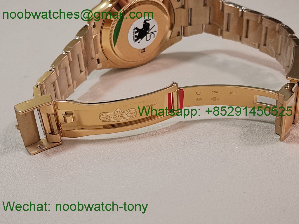 Replica Rolex Daytona 116508 Yellow Gold VSF 1:1 Best SuperClone Green Dial DD4130 Heavy Gain Weight