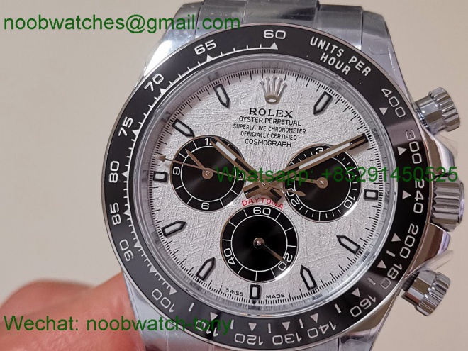 Replica Rolex Daytona 126519 UFO Heavy Gain Weight 1:1 Best SuperClone Meteorite Dial Oysterflex Rubber Free Sprung