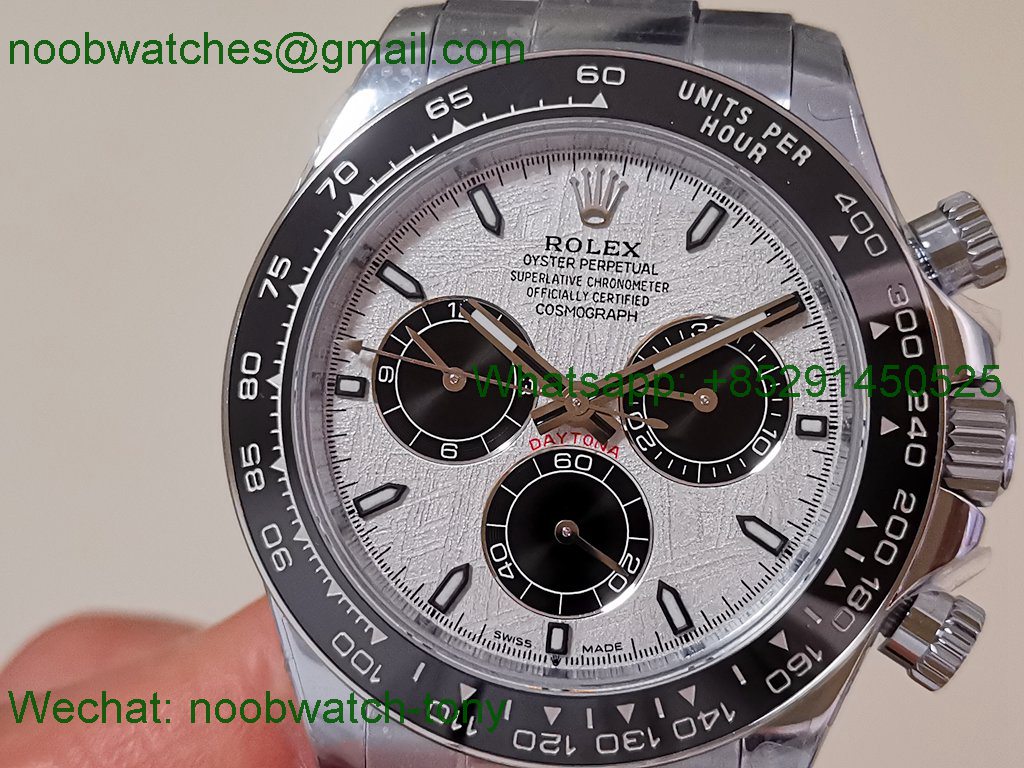 Replica Rolex Daytona 126519 UFO Heavy Gain Weight 1:1 Best SuperClone Meteorite Dial Oysterflex Rubber Free Sprung