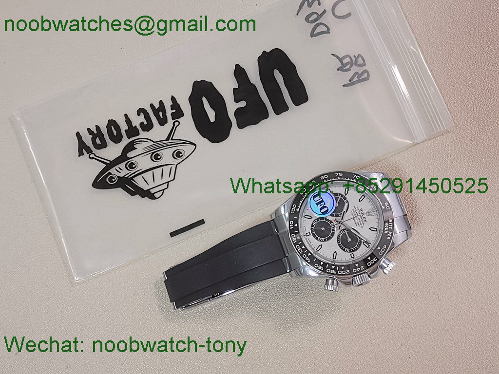 Replica Rolex Daytona 126519 UFO Heavy Gain Weight 1:1 Best SuperClone Meteorite Dial Oysterflex Rubber Free Sprung