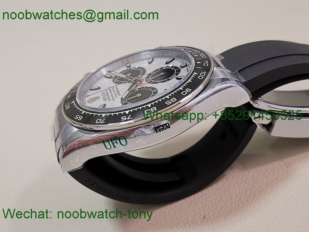 Replica Rolex Daytona 126519 UFO Heavy Gain Weight 1:1 Best SuperClone Meteorite Dial Oysterflex Rubber Free Sprung
