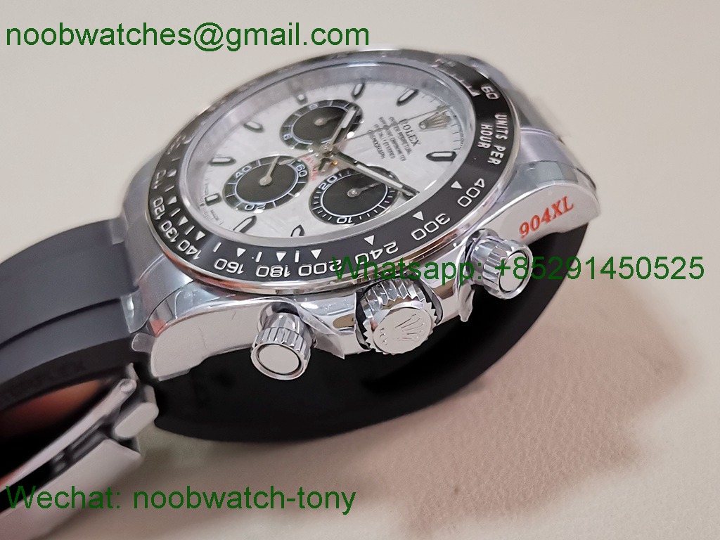 Replica Rolex Daytona 126519 UFO Heavy Gain Weight 1:1 Best SuperClone Meteorite Dial Oysterflex Rubber Free Sprung