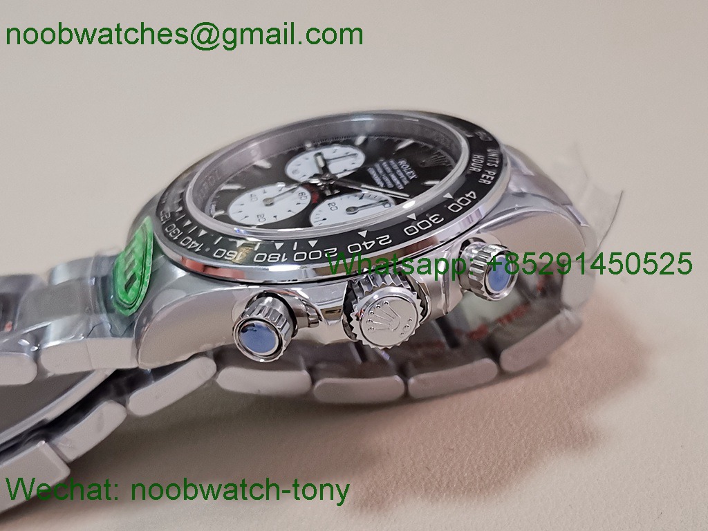 Replica Rolex Daytona 126529 Lemans Black White Dial 904L CBD Factory 4132 1:1 Best SuperCLone Heavy Gain Weight